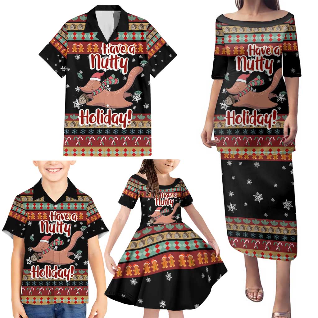Have A Nutty Holiday Christmas Family Matching Puletasi and Hawaiian Shirt Xmas Holiday Patterns - Wonder Print Shop