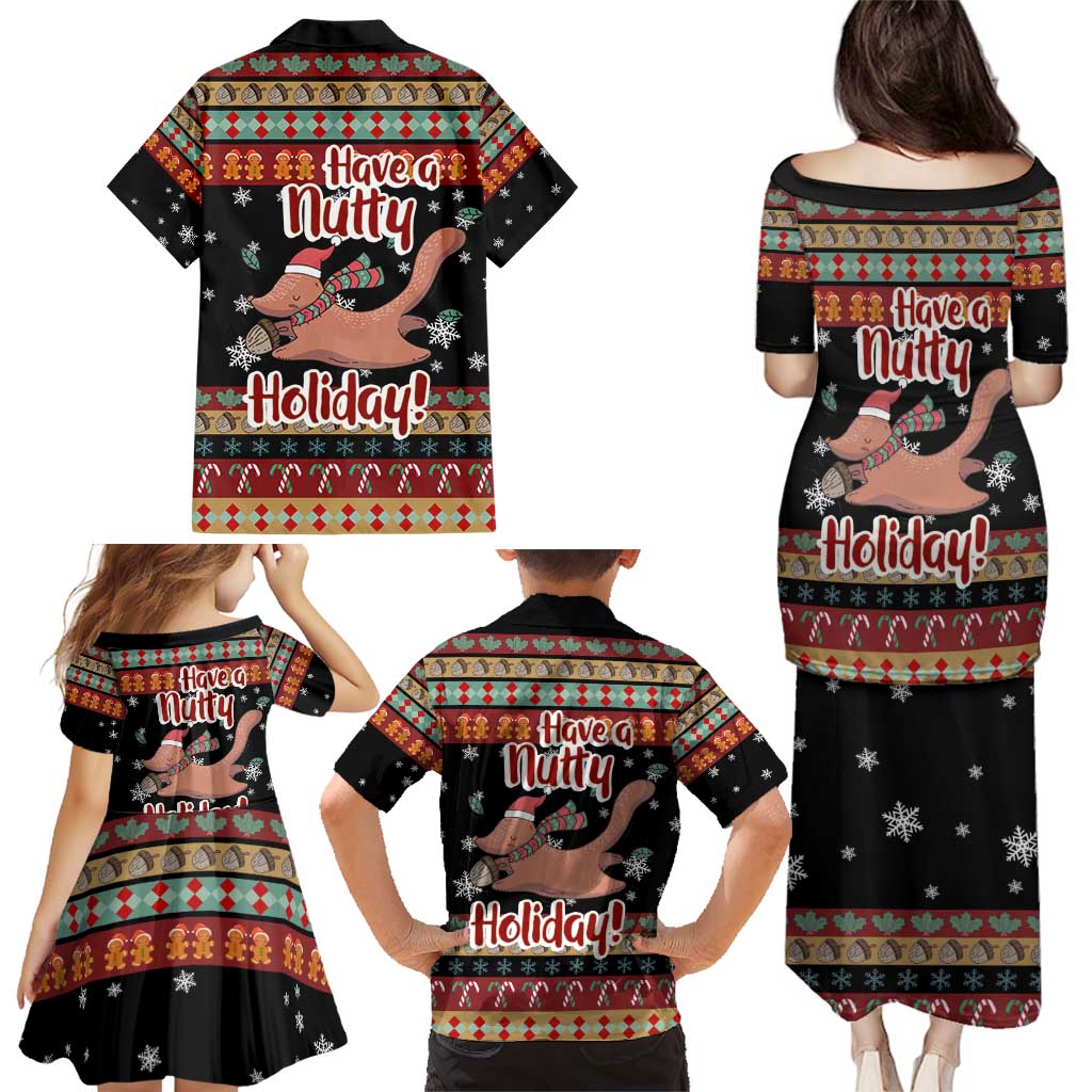 Have A Nutty Holiday Christmas Family Matching Puletasi and Hawaiian Shirt Xmas Holiday Patterns - Wonder Print Shop