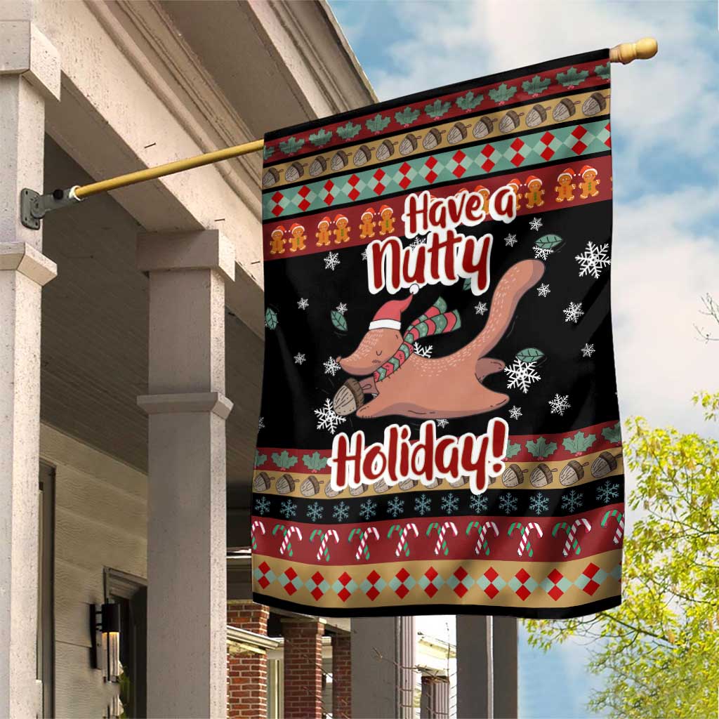 Have A Nutty Holiday Christmas Garden Flag Xmas Holiday Patterns - Wonder Print Shop