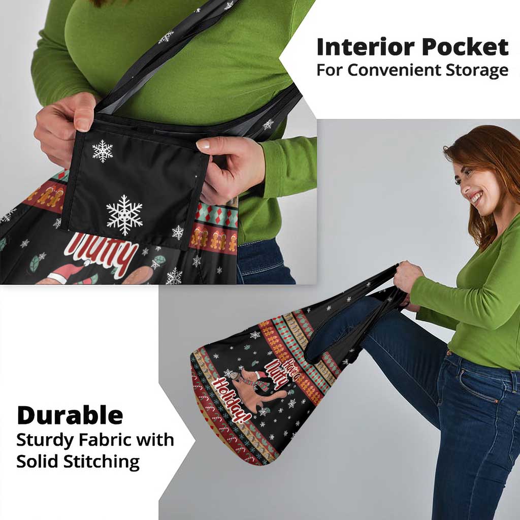 Have A Nutty Holiday Christmas Grocery Bag Xmas Holiday Patterns - Wonder Print Shop
