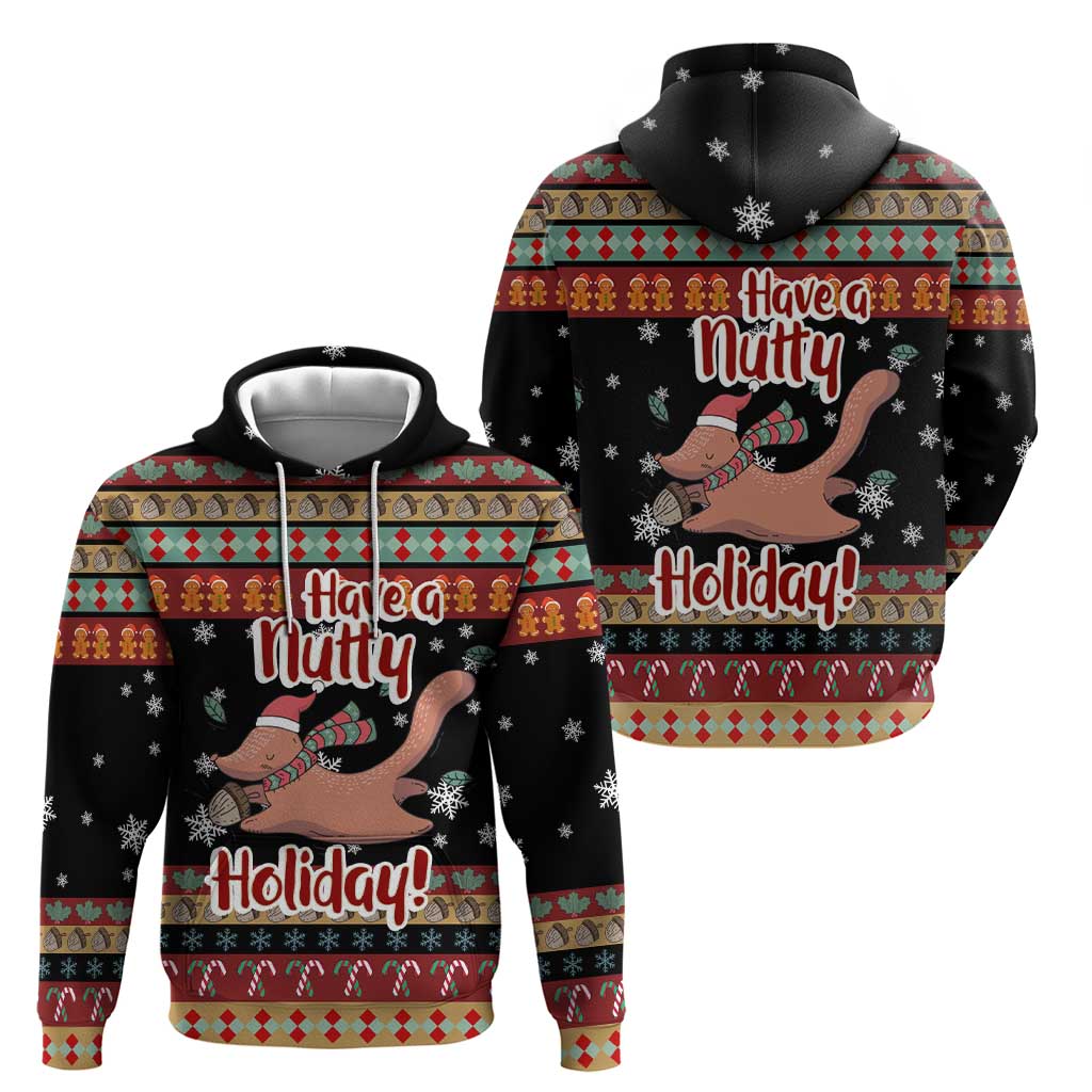 Have A Nutty Holiday Christmas Hoodie Xmas Holiday Patterns - Wonder Print Shop