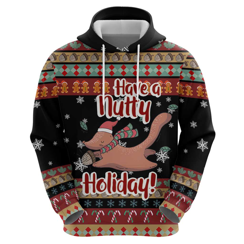Have A Nutty Holiday Christmas Hoodie Xmas Holiday Patterns - Wonder Print Shop