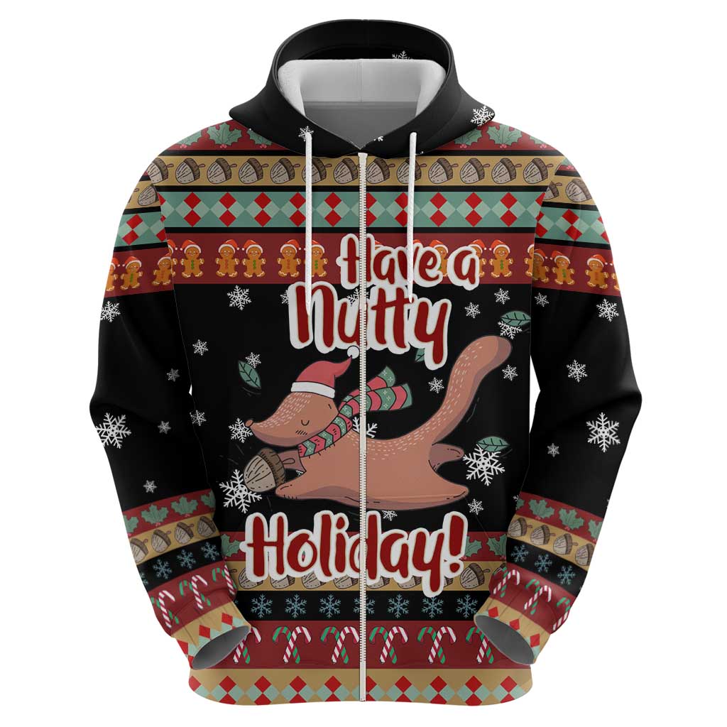 Have A Nutty Holiday Christmas Hoodie Xmas Holiday Patterns - Wonder Print Shop