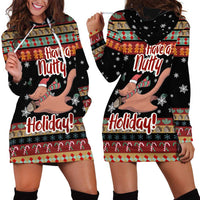 Have A Nutty Holiday Christmas Hoodie Dress Xmas Holiday Patterns - Wonder Print Shop