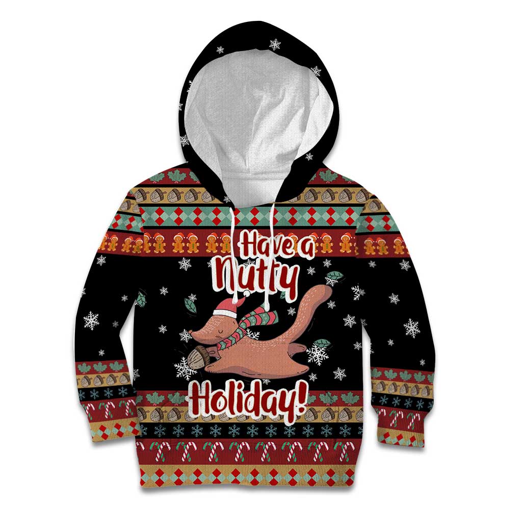 Have A Nutty Holiday Christmas Kid Hoodie Xmas Holiday Patterns - Wonder Print Shop