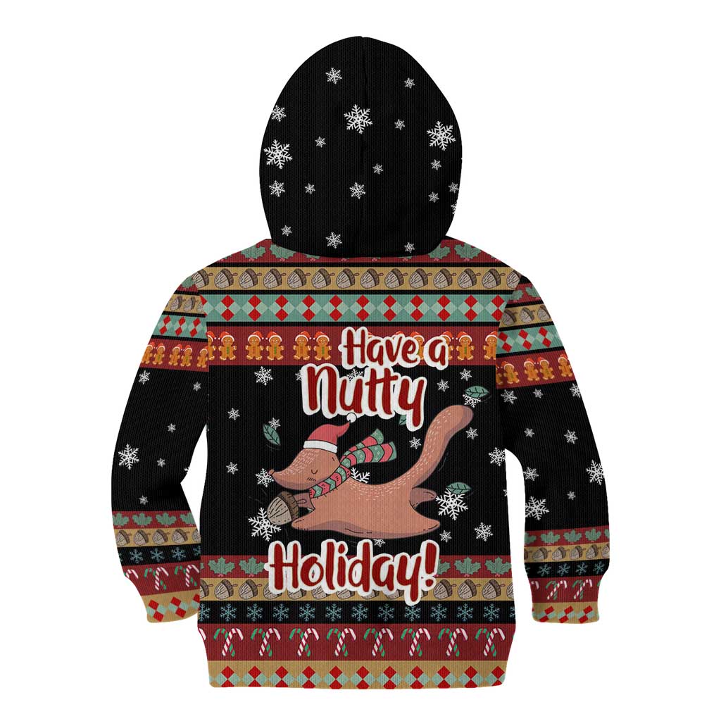 Have A Nutty Holiday Christmas Kid Hoodie Xmas Holiday Patterns - Wonder Print Shop