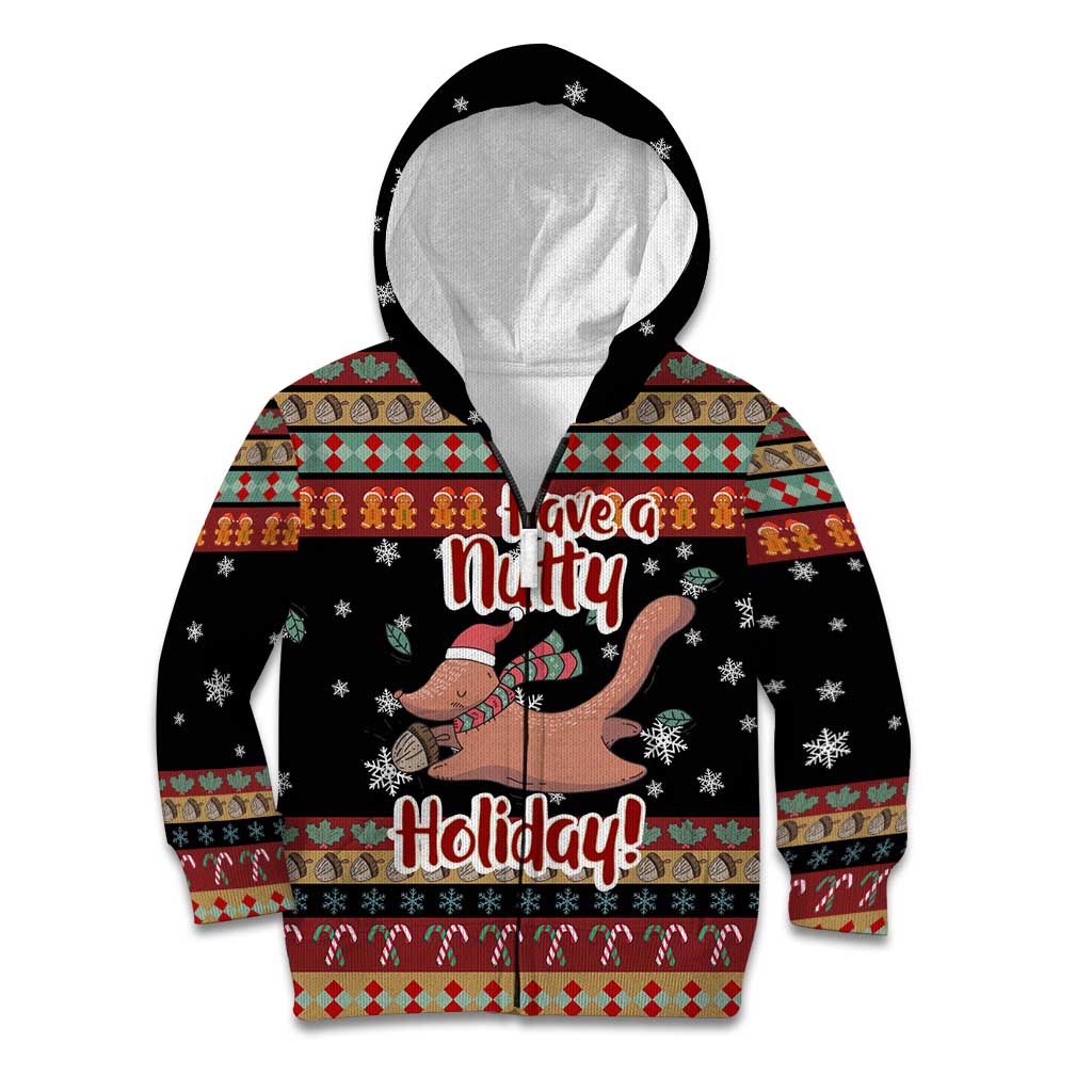 Have A Nutty Holiday Christmas Kid Hoodie Xmas Holiday Patterns - Wonder Print Shop