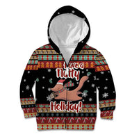 Have A Nutty Holiday Christmas Kid Hoodie Xmas Holiday Patterns - Wonder Print Shop