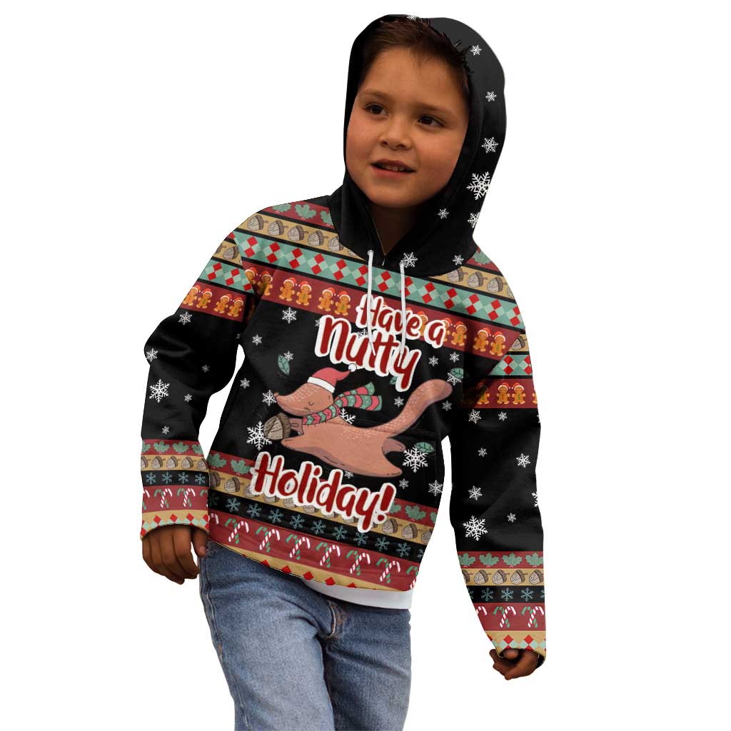 Have A Nutty Holiday Christmas Kid Hoodie Xmas Holiday Patterns - Wonder Print Shop