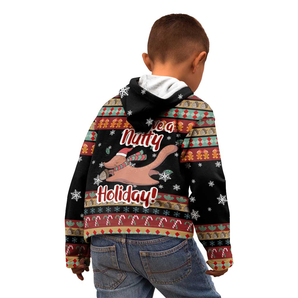 Have A Nutty Holiday Christmas Kid Hoodie Xmas Holiday Patterns - Wonder Print Shop