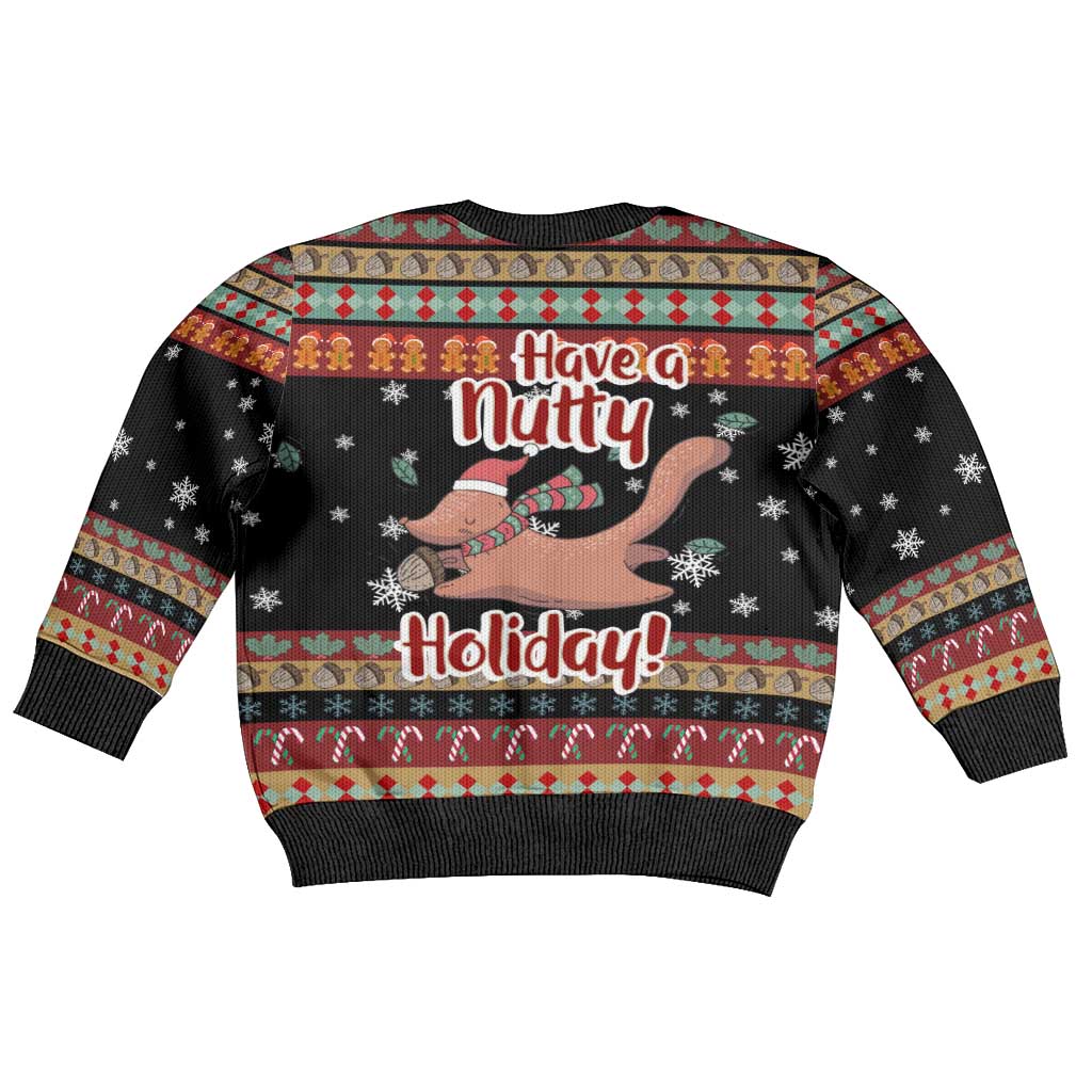 Have A Nutty Holiday Christmas Kid Ugly Christmas Sweater Xmas Holiday Patterns - Wonder Print Shop