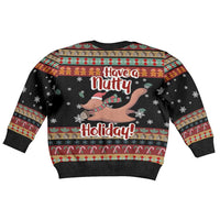 Have A Nutty Holiday Christmas Kid Ugly Christmas Sweater Xmas Holiday Patterns - Wonder Print Shop