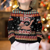 Have A Nutty Holiday Christmas Kid Ugly Christmas Sweater Xmas Holiday Patterns - Wonder Print Shop