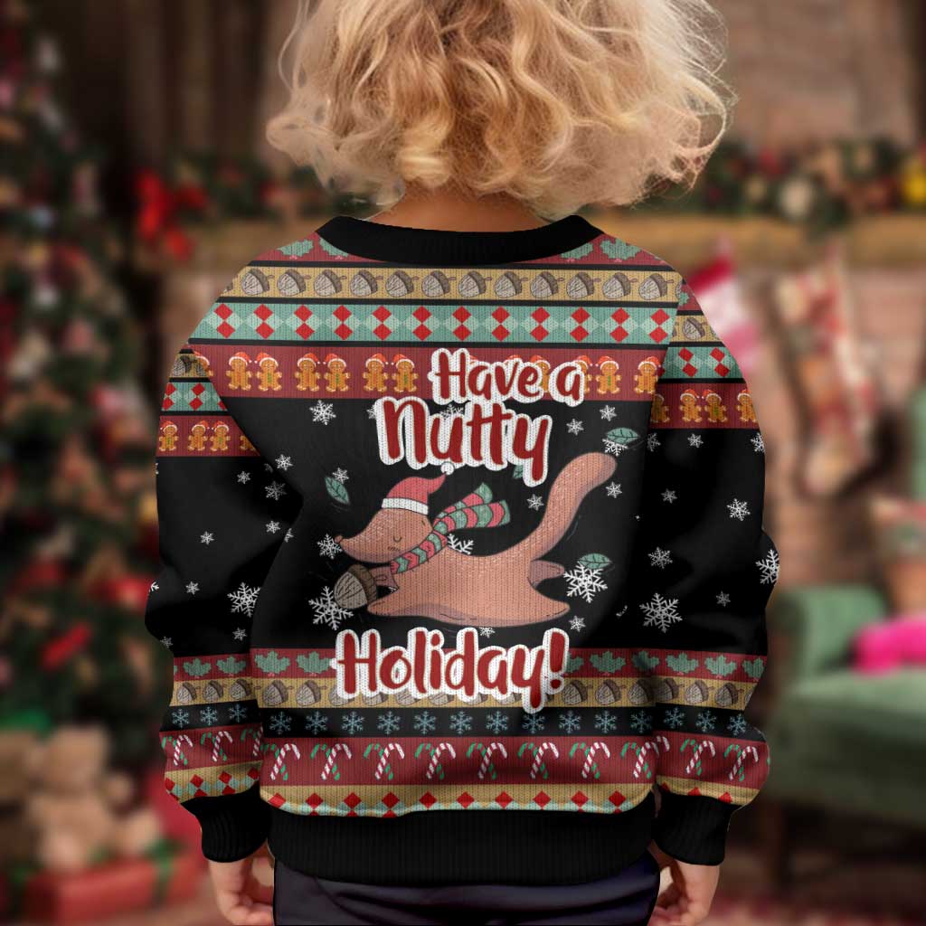 Have A Nutty Holiday Christmas Kid Ugly Christmas Sweater Xmas Holiday Patterns - Wonder Print Shop