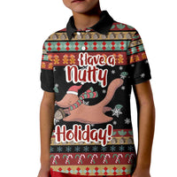 Have A Nutty Holiday Christmas Kid Polo Shirt Xmas Holiday Patterns - Wonder Print Shop