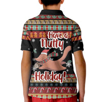 Have A Nutty Holiday Christmas Kid Polo Shirt Xmas Holiday Patterns - Wonder Print Shop
