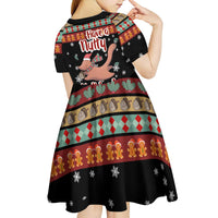 Have A Nutty Holiday Christmas Kid Short Sleeve Dress Xmas Holiday Patterns - Wonder Print Shop