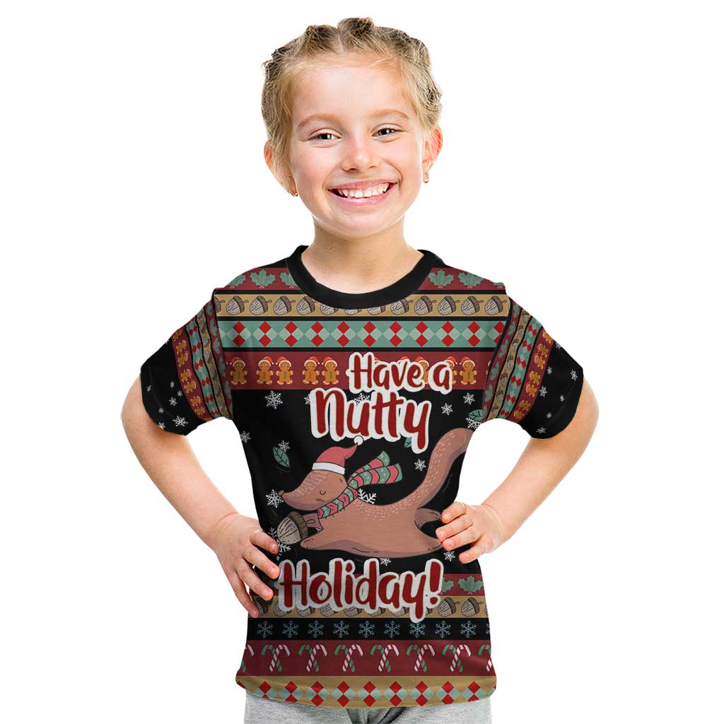 Have A Nutty Holiday Christmas Kid T Shirt Xmas Holiday Patterns - Wonder Print Shop