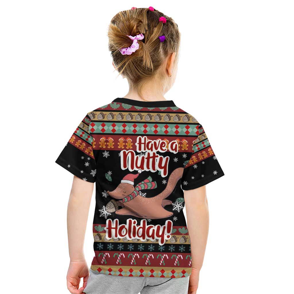 Have A Nutty Holiday Christmas Kid T Shirt Xmas Holiday Patterns - Wonder Print Shop