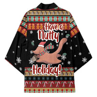 Have A Nutty Holiday Christmas Kimono Xmas Holiday Patterns - Wonder Print Shop