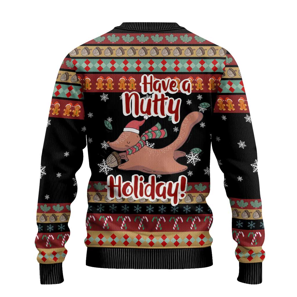 Have A Nutty Holiday Christmas Ugly Christmas Sweater Xmas Holiday Patterns - Wonder Print Shop