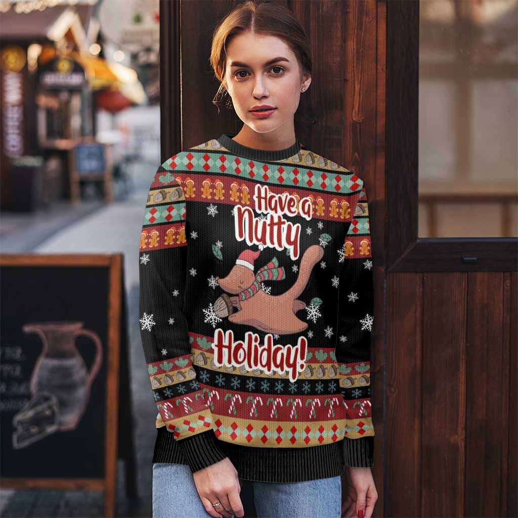 Have A Nutty Holiday Christmas Ugly Christmas Sweater Xmas Holiday Patterns - Wonder Print Shop