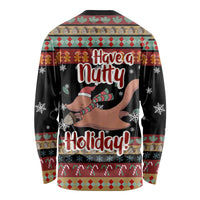 Have A Nutty Holiday Christmas Long Sleeve Shirt Xmas Holiday Patterns - Wonder Print Shop
