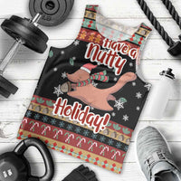 Have A Nutty Holiday Christmas Men Tank Top Xmas Holiday Patterns - undefined