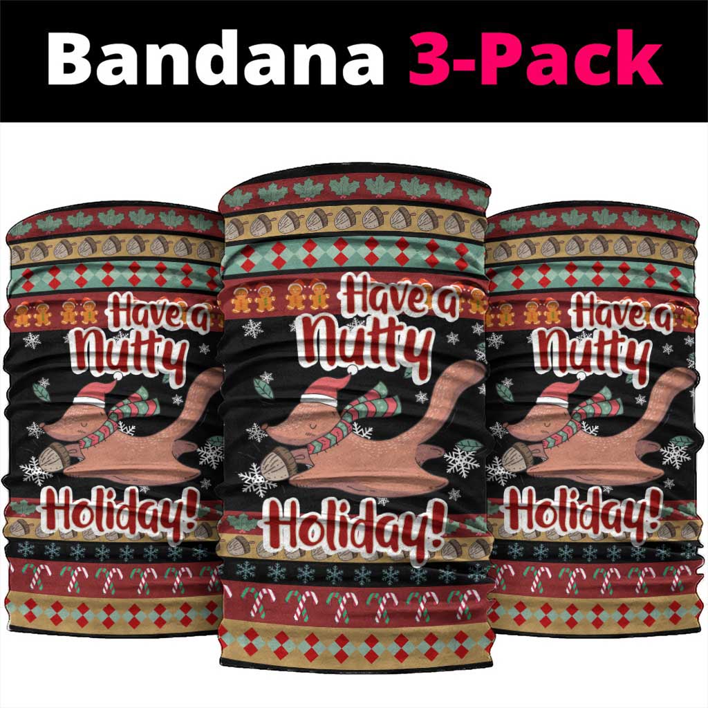 Have A Nutty Holiday Christmas Neck Gaiter Xmas Holiday Patterns - Wonder Print Shop