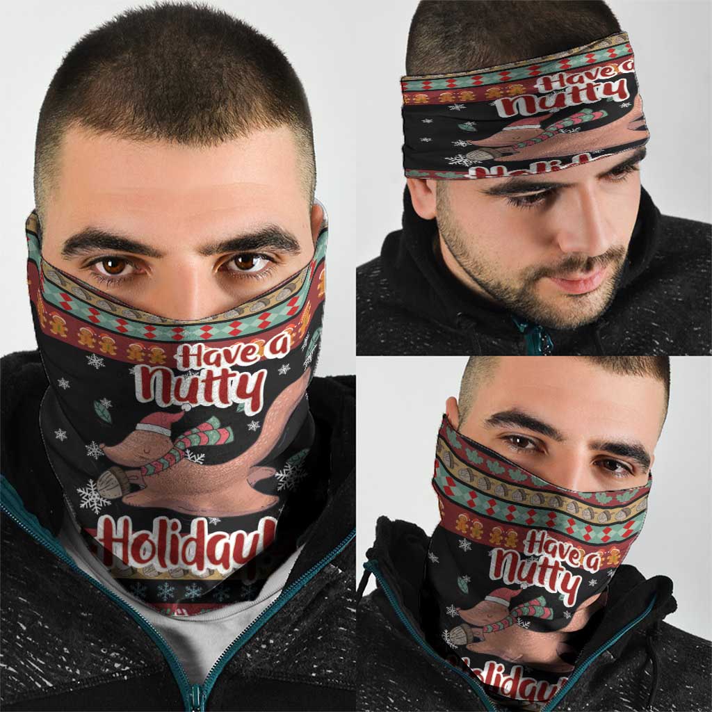 Have A Nutty Holiday Christmas Neck Gaiter Xmas Holiday Patterns - Wonder Print Shop