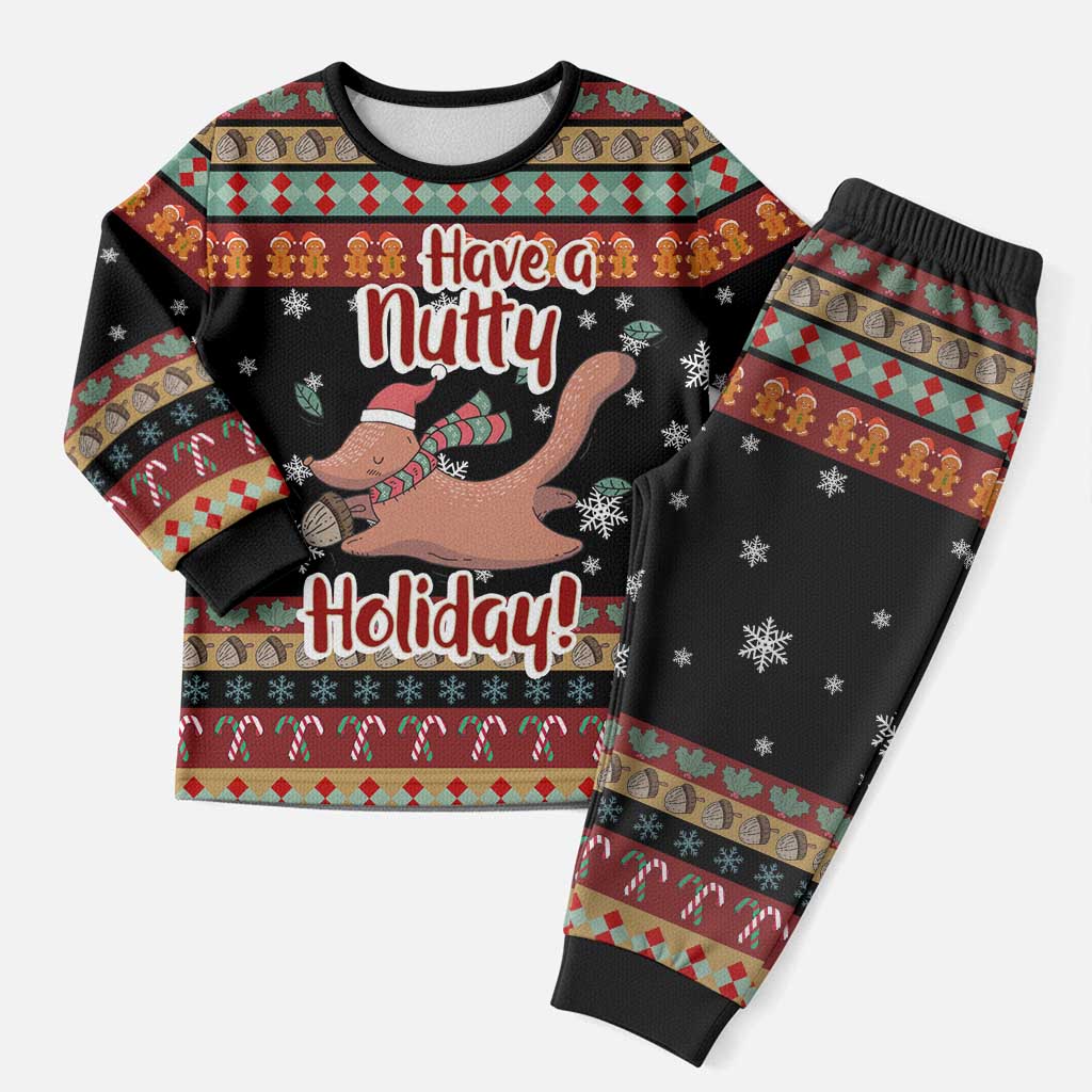 Have A Nutty Holiday Christmas Pajama Set Xmas Holiday Patterns - Wonder Print Shop