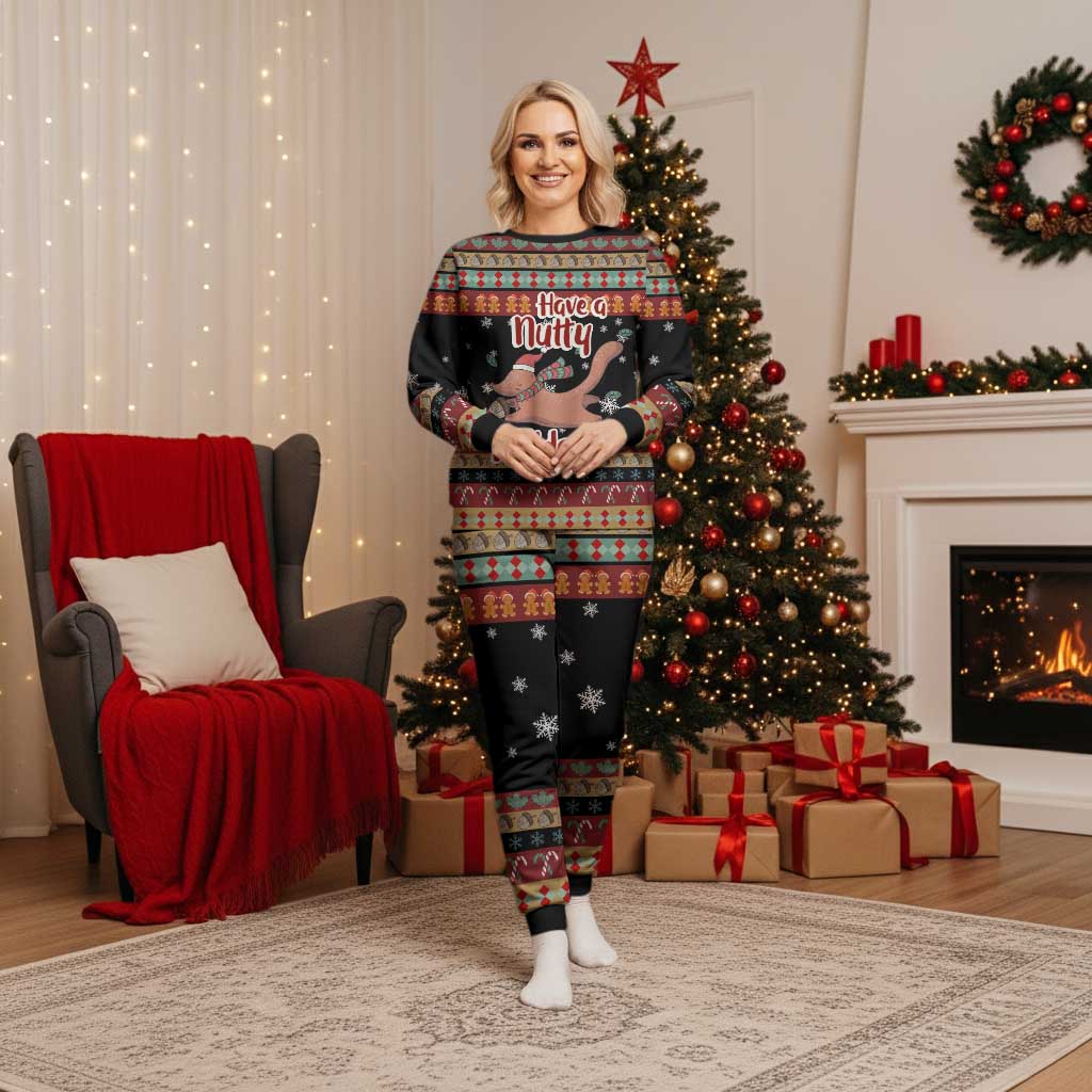 Have A Nutty Holiday Christmas Pajama Set Xmas Holiday Patterns - Wonder Print Shop
