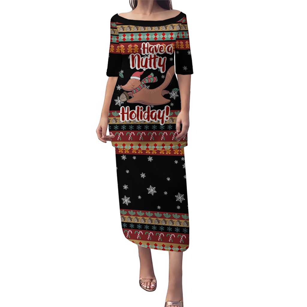 Have A Nutty Holiday Christmas Puletasi Xmas Holiday Patterns - Wonder Print Shop