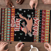 Have A Nutty Holiday Christmas Puzzle Xmas Holiday Patterns - Wonder Print Shop