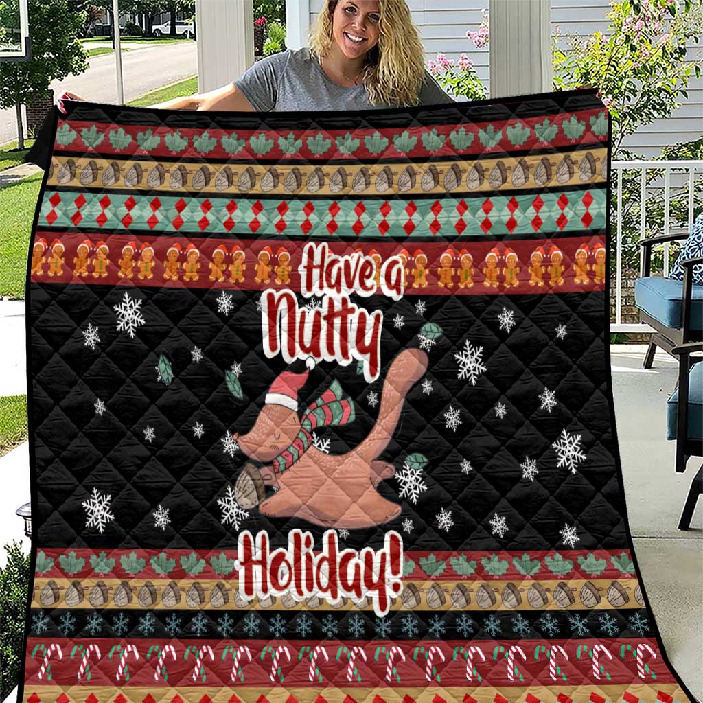 Have A Nutty Holiday Christmas Quilt Xmas Holiday Patterns - Wonder Print Shop