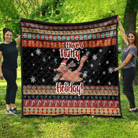 Have A Nutty Holiday Christmas Quilt Xmas Holiday Patterns - Wonder Print Shop