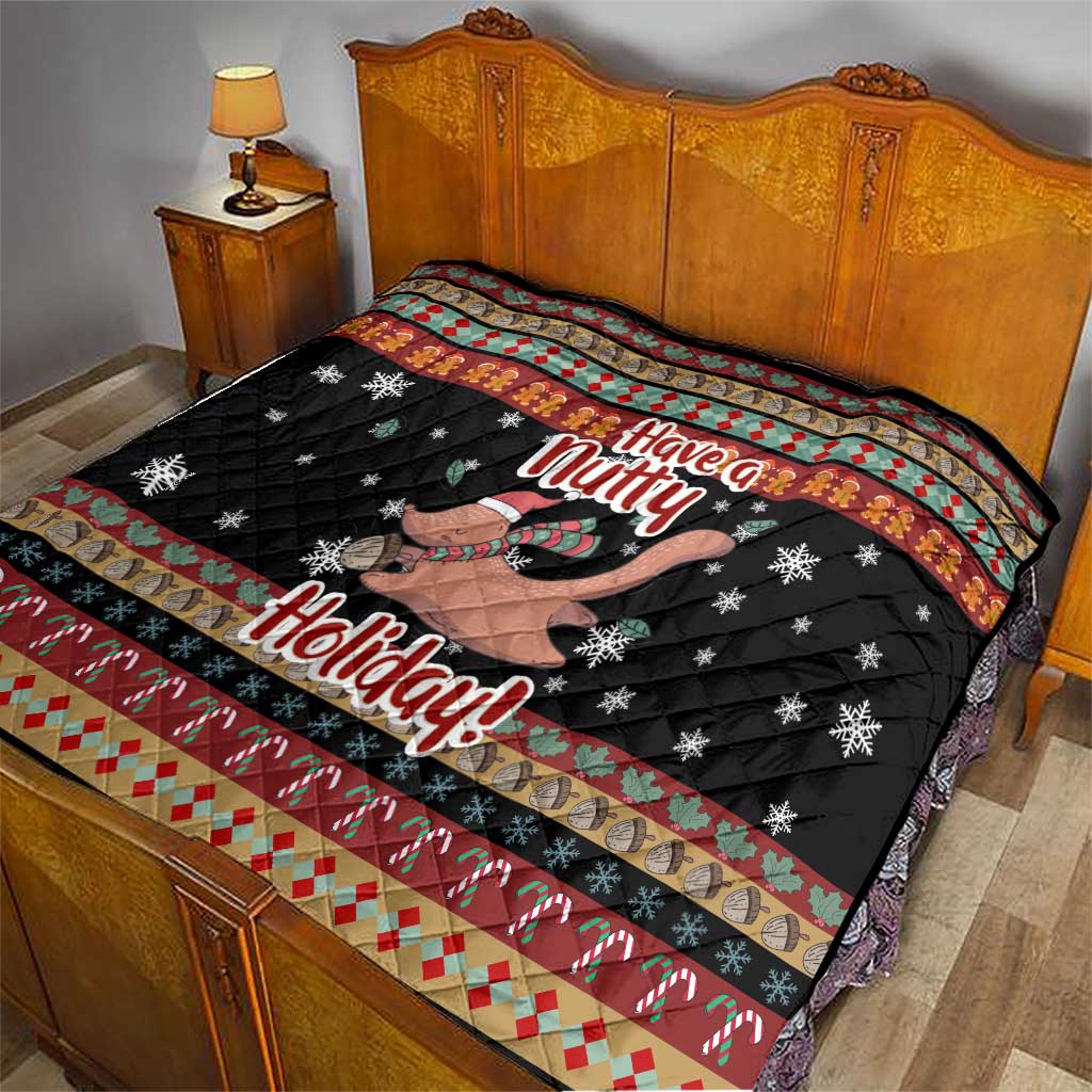 Have A Nutty Holiday Christmas Quilt Xmas Holiday Patterns - Wonder Print Shop