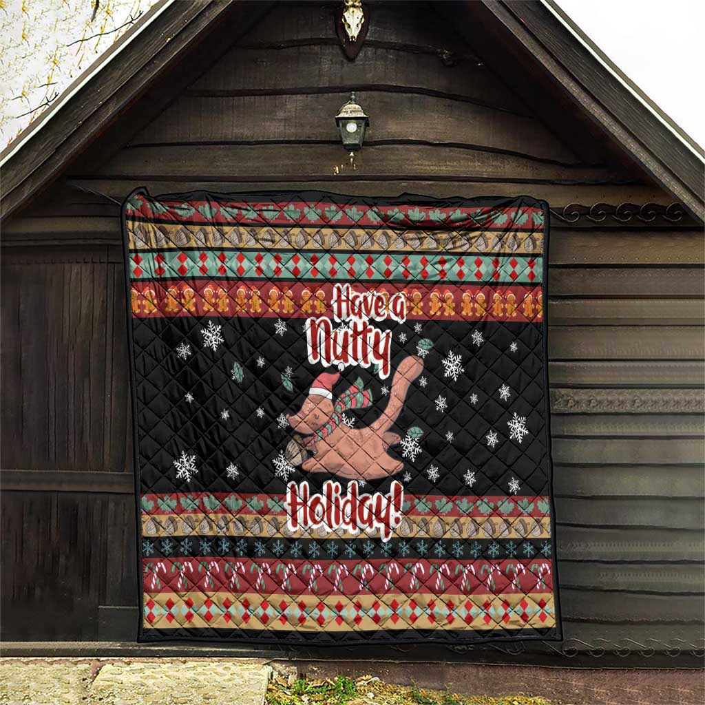 Have A Nutty Holiday Christmas Quilt Xmas Holiday Patterns - Wonder Print Shop
