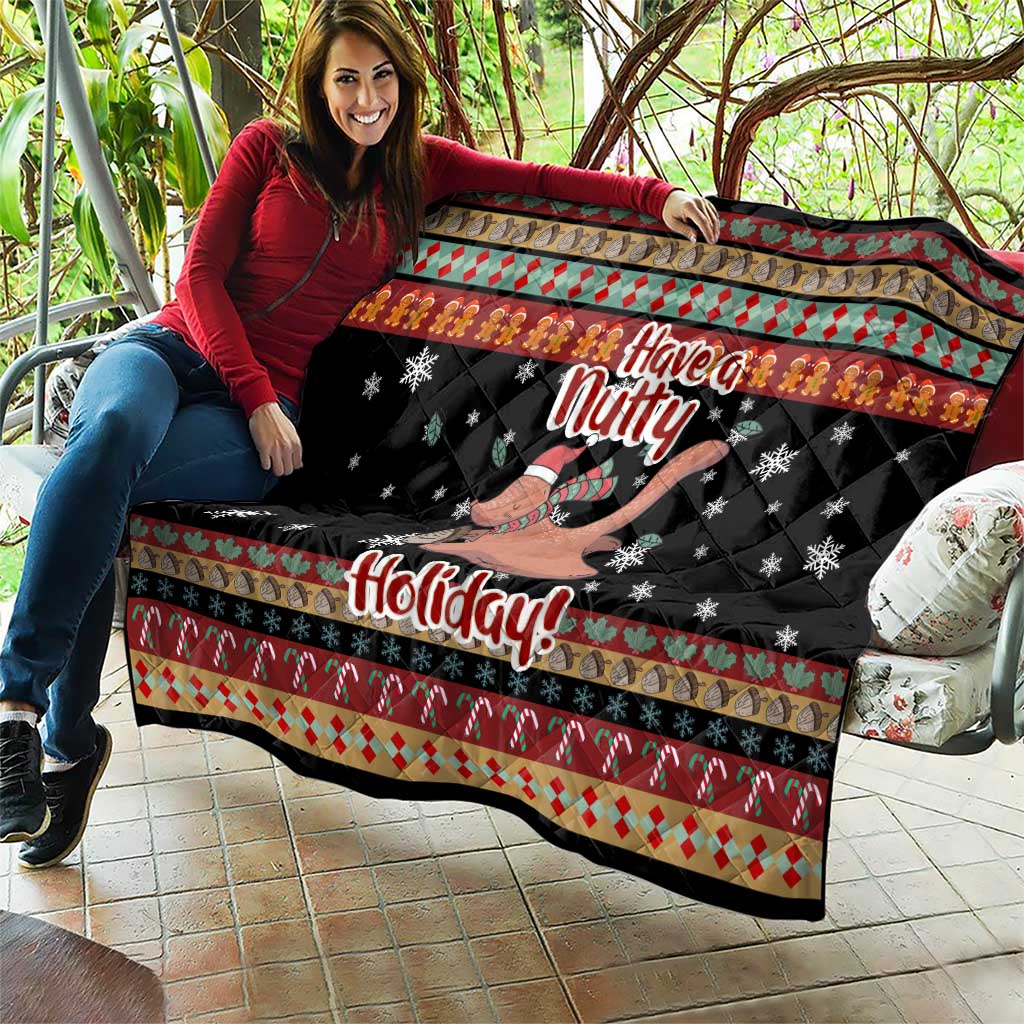Have A Nutty Holiday Christmas Quilt Xmas Holiday Patterns - Wonder Print Shop