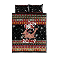 Have A Nutty Holiday Christmas Quilt Bed Set Xmas Holiday Patterns - Wonder Print Shop