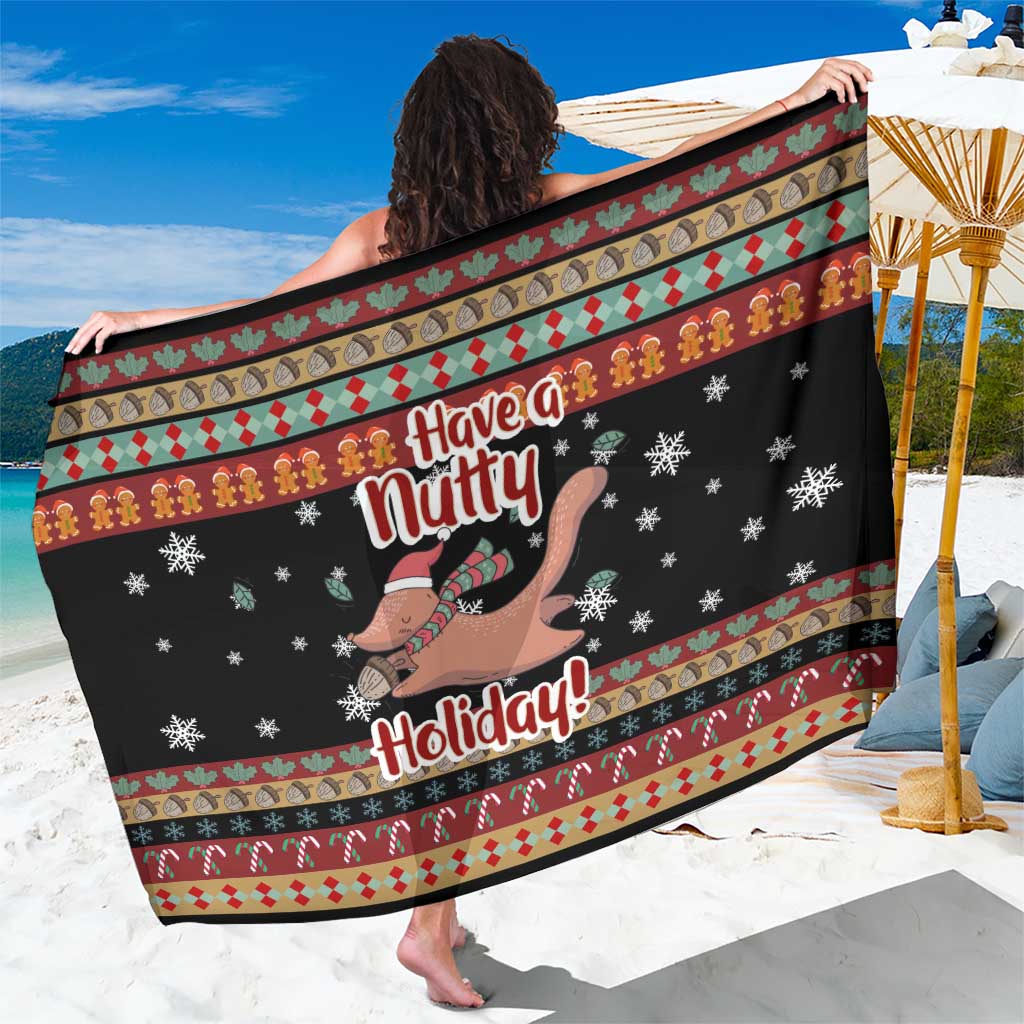 Have A Nutty Holiday Christmas Sarong Xmas Holiday Patterns - Wonder Print Shop