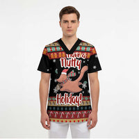 Have A Nutty Holiday Christmas Scrub Top Xmas Holiday Patterns - Wonder Print Shop