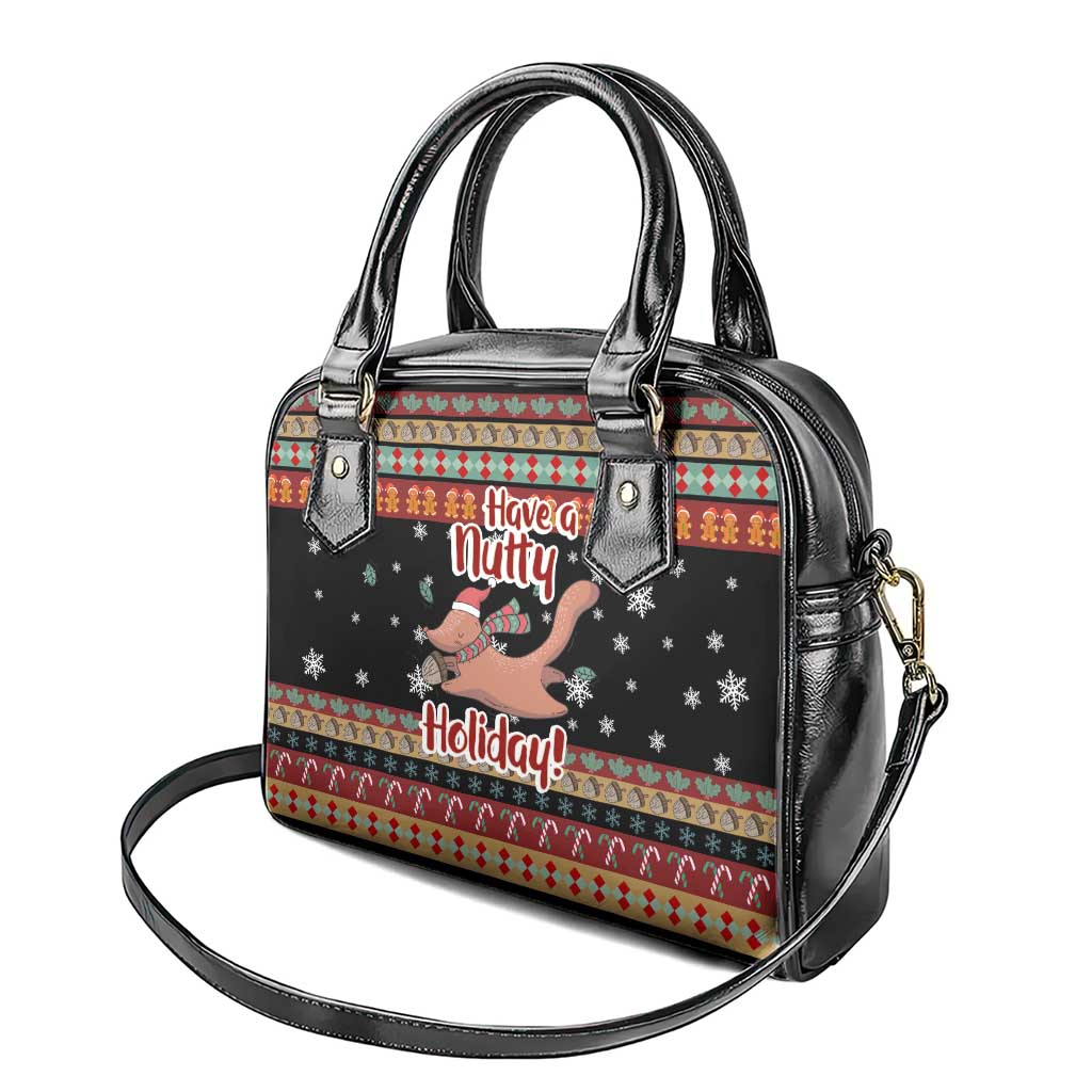 Have A Nutty Holiday Christmas Shoulder Handbag Xmas Holiday Patterns - Wonder Print Shop