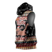 Have A Nutty Holiday Christmas Sleeveless Hoodie Xmas Holiday Patterns - Wonder Print Shop