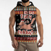 Have A Nutty Holiday Christmas Sleeveless Hoodie Xmas Holiday Patterns - Wonder Print Shop