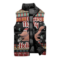 Have A Nutty Holiday Christmas Sleeveless Puffer Jacket Xmas Holiday Patterns - Wonder Print Shop