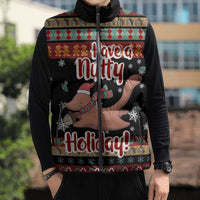 Have A Nutty Holiday Christmas Sleeveless Puffer Jacket Xmas Holiday Patterns - Wonder Print Shop