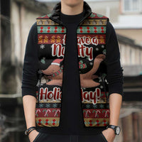 Have A Nutty Holiday Christmas Sleeveless Puffer Jacket Xmas Holiday Patterns - Wonder Print Shop