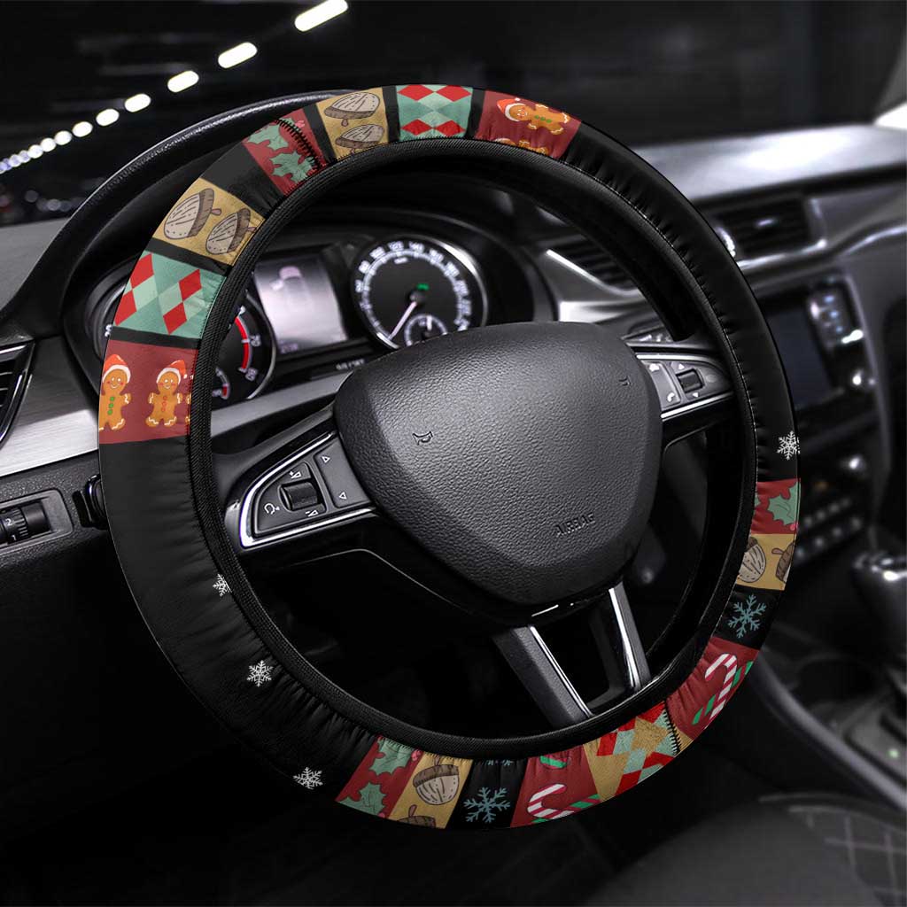 Have A Nutty Holiday Christmas Steering Wheel Cover Xmas Holiday Patterns - Wonder Print Shop