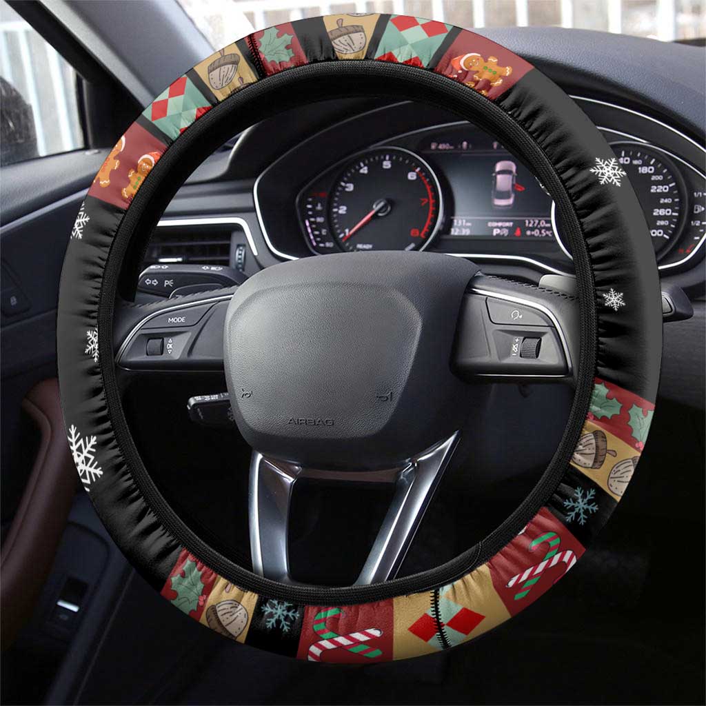 Have A Nutty Holiday Christmas Steering Wheel Cover Xmas Holiday Patterns - Wonder Print Shop